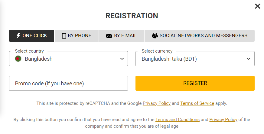 How to register on melbet