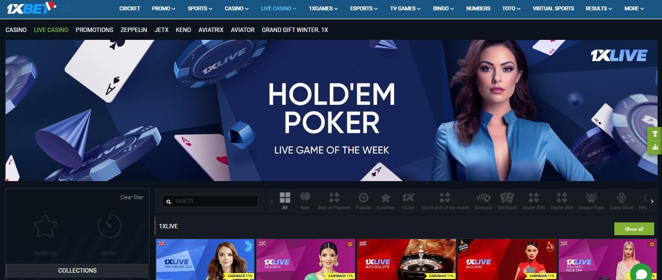 1xBet Live Casino en