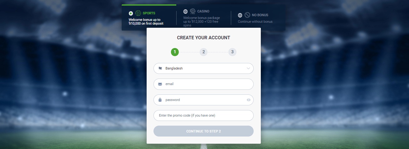 20Bet registration EN