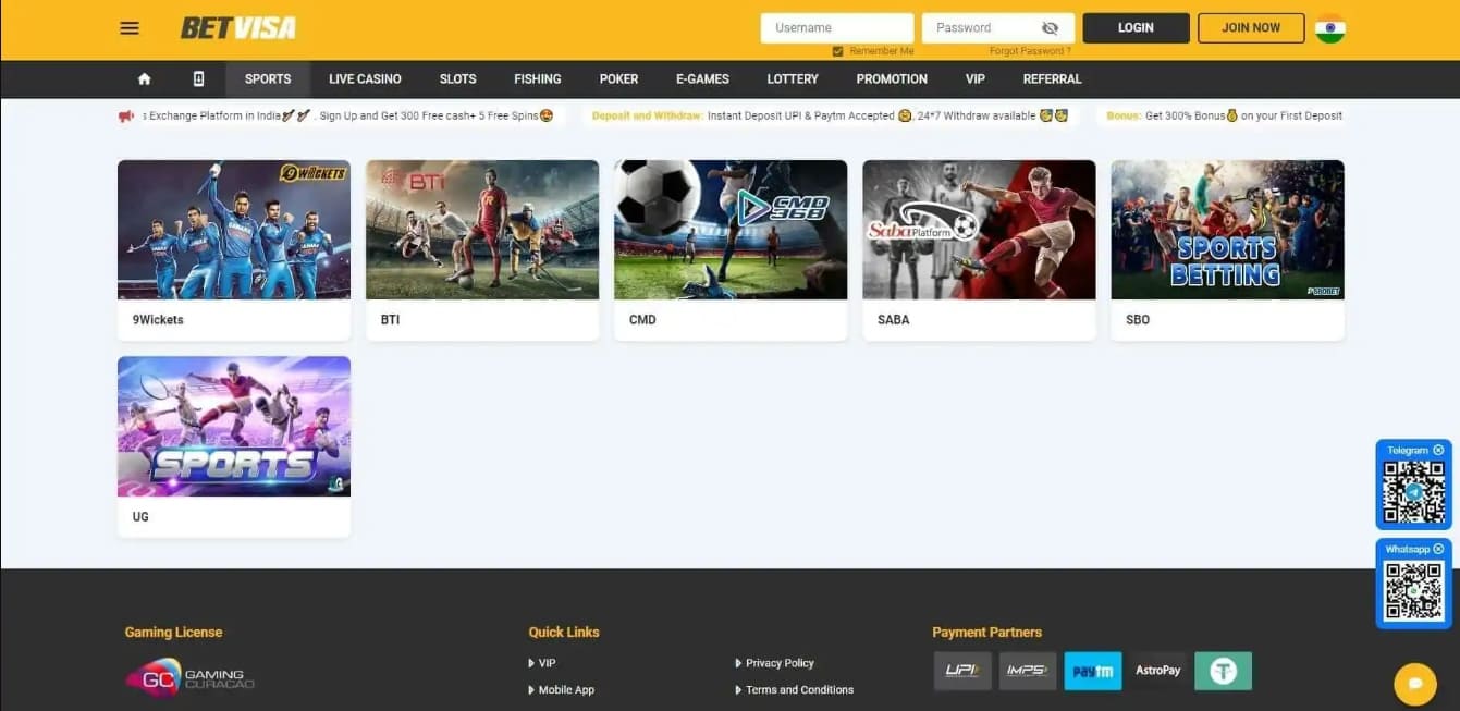 BetVisa sports