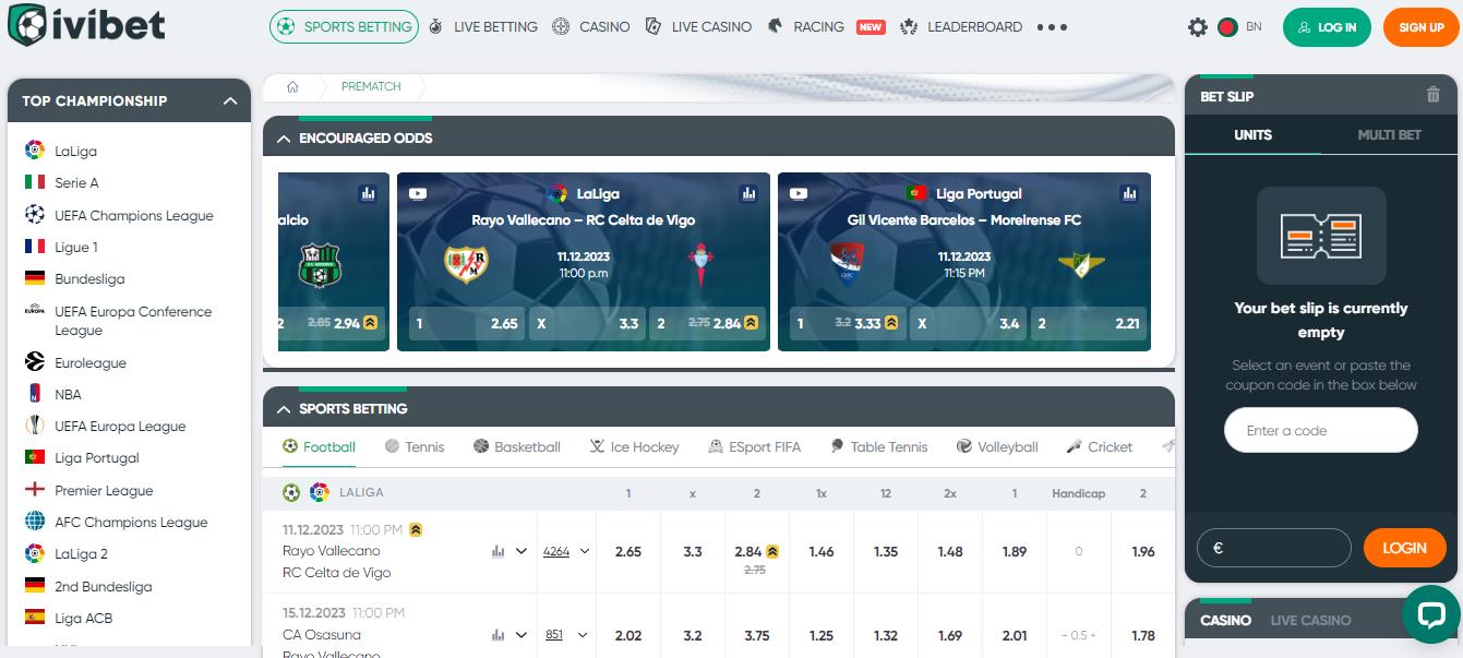 Ivibet Sport Betting EN