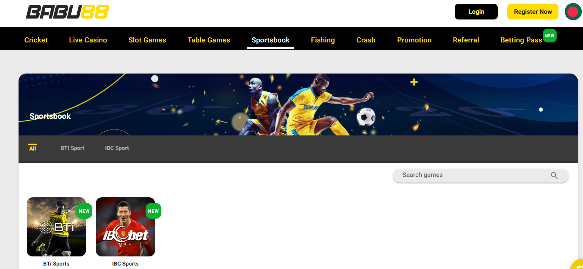 Sports betting at Babu88 Bangladesh