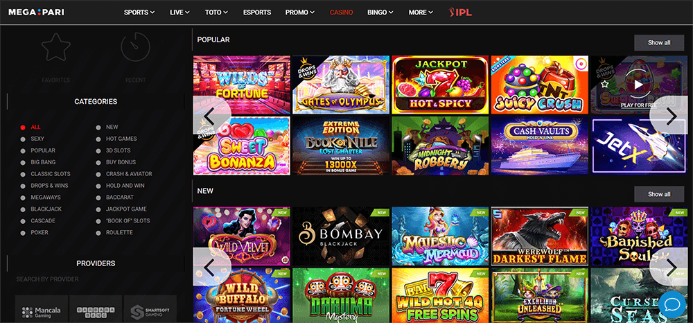 megapari casino