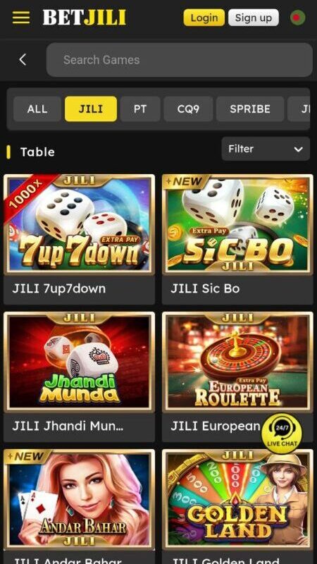 Betjili Casino Section